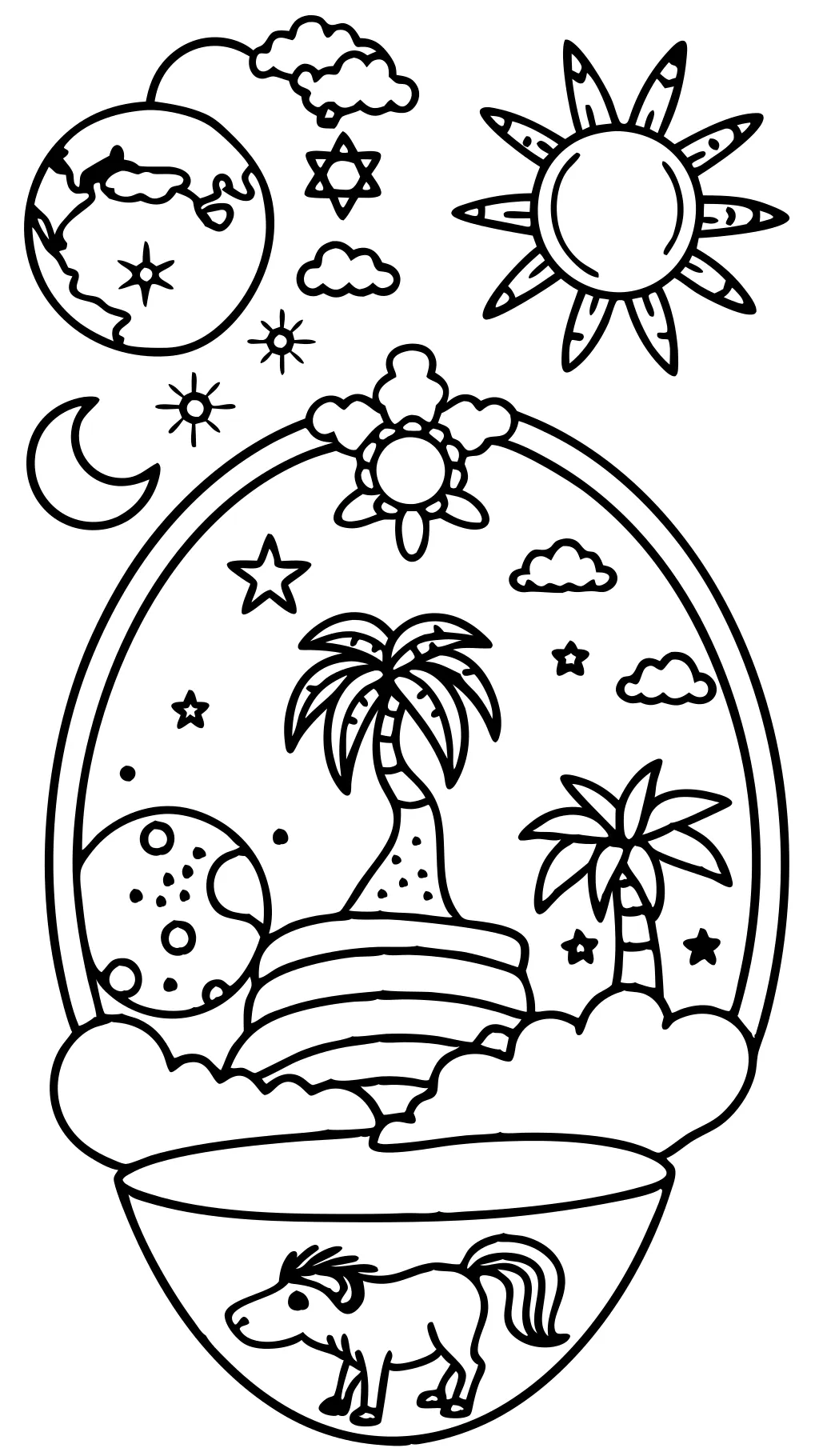 genesis 1 coloring pages